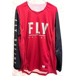 Fly Racing Mens Patrol Jersey XL Red & Black Long Sleeve Mesh Lightweight